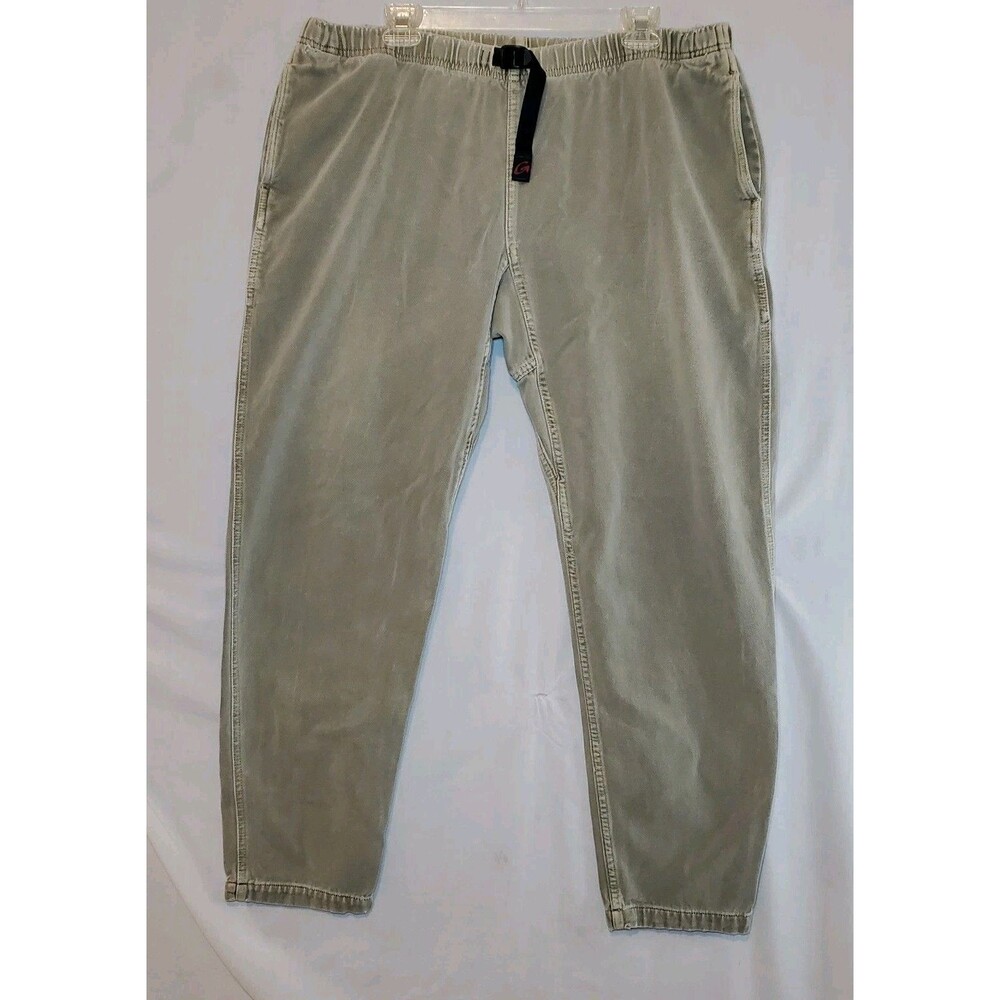 Vtg Gramicci Mens Pants  XL Green G-Pants Climbing 100% Cotton Twill faded